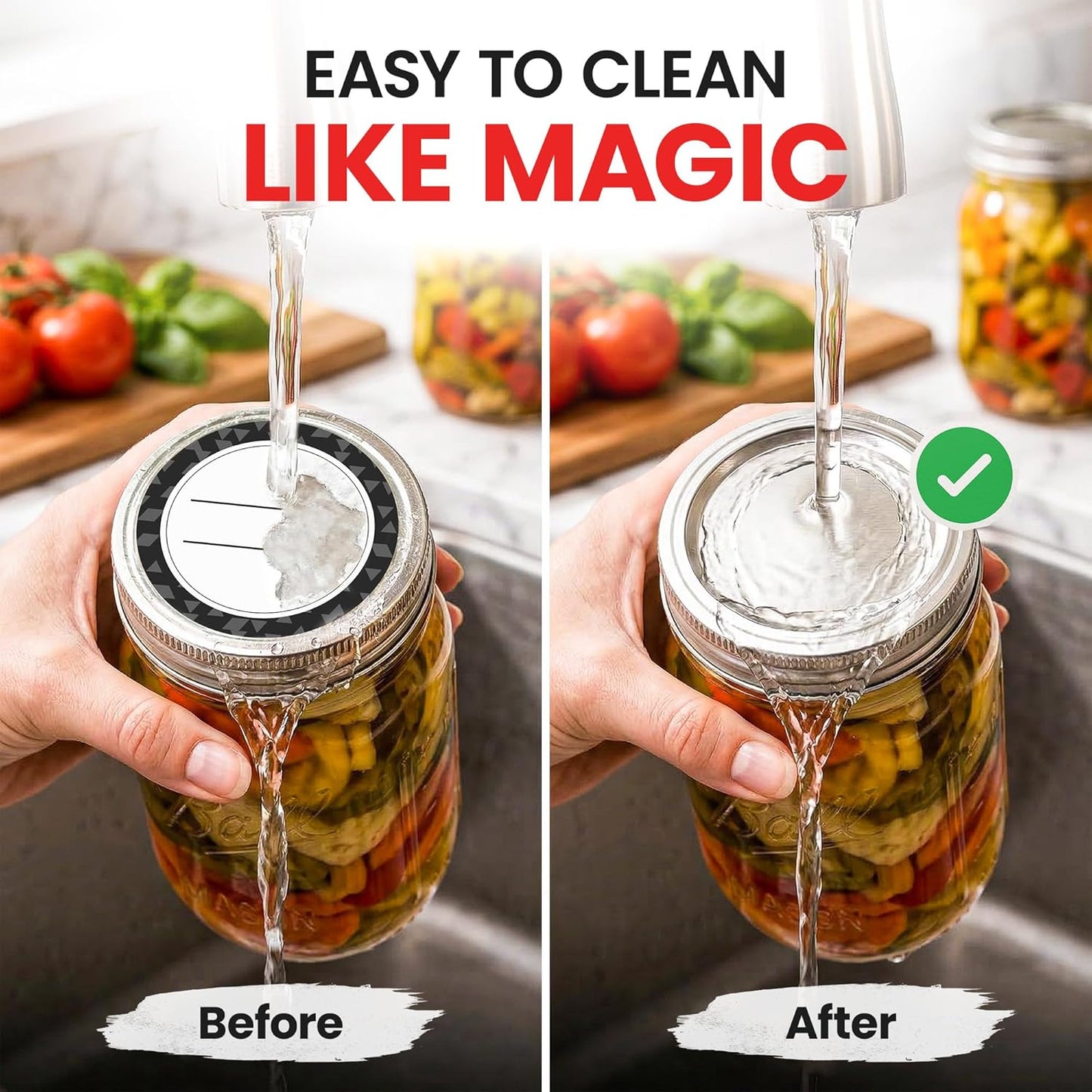 Dissolvable Canning Labels for Jars – 200 Dissolvable Mason Jar Labels 2 In. round Dissolvable Food Labels for Food Container Prep - Canning Jar Labels Stickers and More, Black