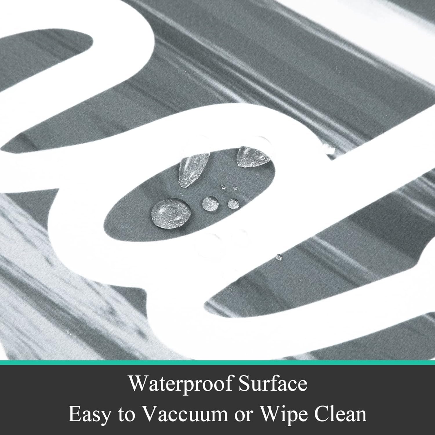 Laundry Room Rug Runner 20"X48" Waterproof Rubber Laundry Mat Non Slip Kitchen Mats for Floor Washable Floor Mat Runner Rug for Farmhouse Mudroom Washroom Bathroom Decor